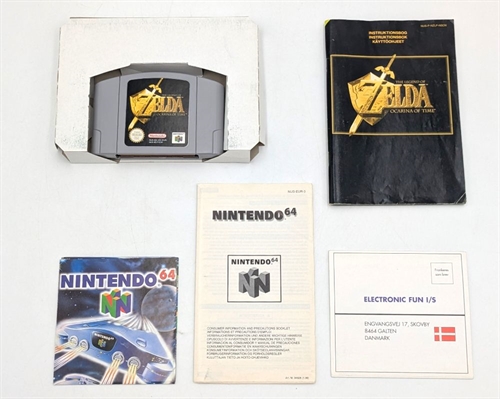 The Legend of Zelda Ocarina Of Time - Complete In Box - Nintendo 64 Game - (EUR) (B Grade) (Used)